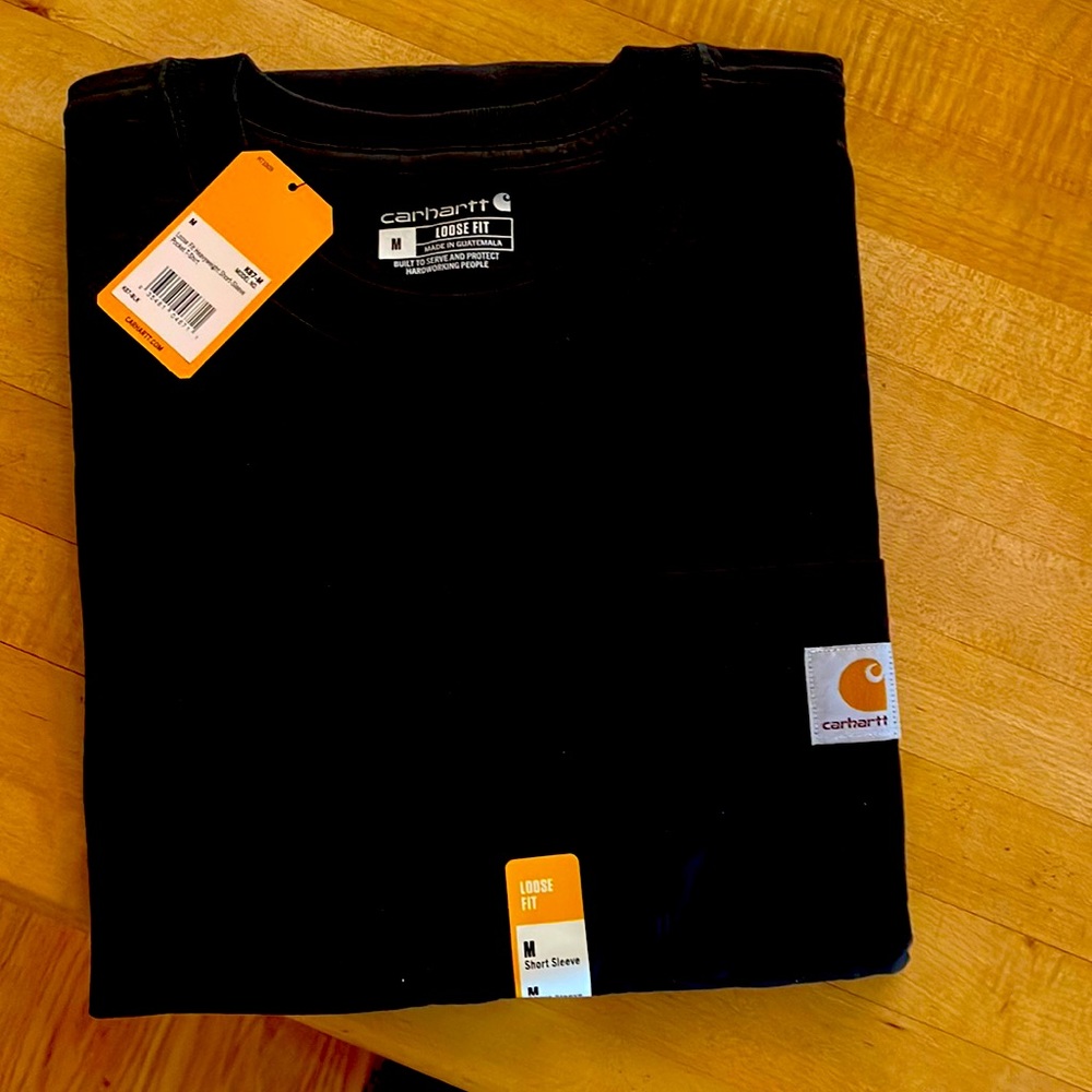 2 Carhartt black mens loose fit shirt - Picture 1 of 1